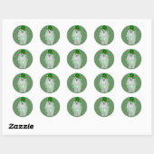 Sticker Rond Saint-Patrick maltais (Feuille)