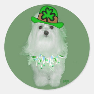 Sticker Rond Saint-Patrick maltais