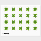 Sticker Rond Saint Patrick’s Day - Shamrock (Feuille)