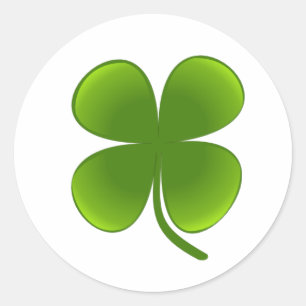 Sticker Rond Saint Patrick’s Day - Shamrock
