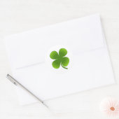 Sticker Rond Saint Patrick’s Day - Shamrock (Enveloppe)