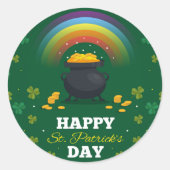 Sticker Rond Saint Patrick's Day (Devant)