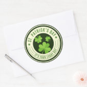Sticker Rond Saint Patrick's Day (Enveloppe)