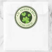 Sticker Rond Saint Patrick's Day (Sac)