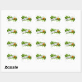 Sticker Rond Saint Patrick's Day (Feuille)
