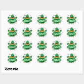 Sticker Rond Saint Patrick's Day (Feuille)