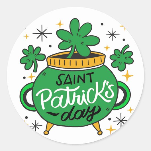 Sticker Rond Saint Patrick's Day