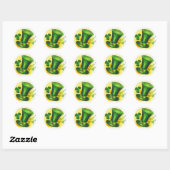 Sticker Rond Saint Patrick's Day (Feuille)
