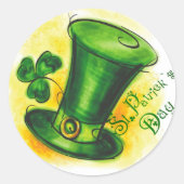 Sticker Rond Saint Patrick's Day (Devant)