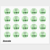 Sticker Rond Saint Patrick's Day (Feuille)