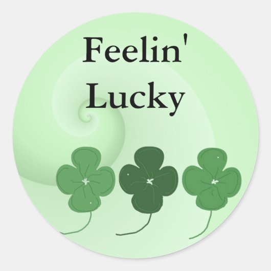 Sticker Rond Saint Patrick's Day (Devant)