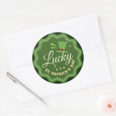 Sticker Rond Saint Patrick's Day (Enveloppe)