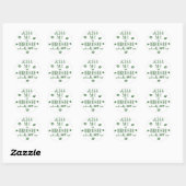 Sticker Rond Saint Patrick's Day Funny Kiss Me Je suis Irlandai (Feuille)