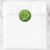 Sticker Rond Saint Patrick's Day Gecko (Sac)