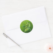 Sticker Rond Saint Patrick's Day Gecko (Enveloppe)