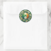 Sticker Rond Saint Patrick's day/Irlande/Irlande (Sac)