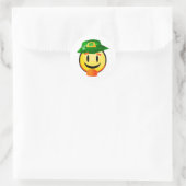 Sticker Rond Saint Patrick's Day Leprechaun (Sac)
