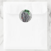Sticker Rond Saint Patrick's Day Mastino (Sac)