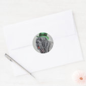Sticker Rond Saint Patrick's Day Mastino (Enveloppe)