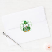 Sticker Rond Saint Patrick's Day Owl (Enveloppe)
