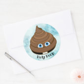 Sticker Rond Saint Poop Emoji (Enveloppe)