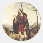 Sticker Rond Saint Roch par Francesco Francia (Devant)