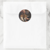 Sticker Rond Saint Rose de Lima Priez pour nous (Sac)