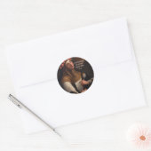 Sticker Rond Saint Rose de Lima Priez pour nous (Enveloppe)