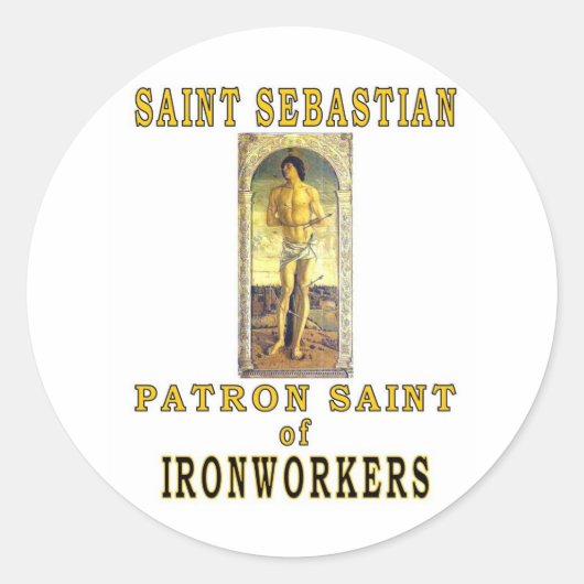 STICKER ROND SAINT SEBASTIAN (Devant)