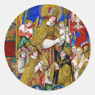 Sticker Rond Saint Stanislas Évêque et Martyr Beaux-Arts