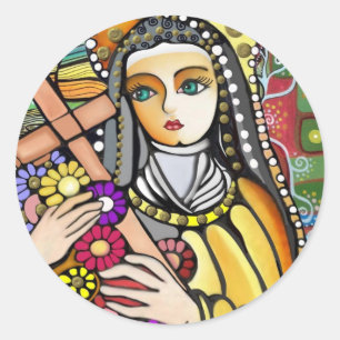 Sticker Rond Saint Teresa de Jésus