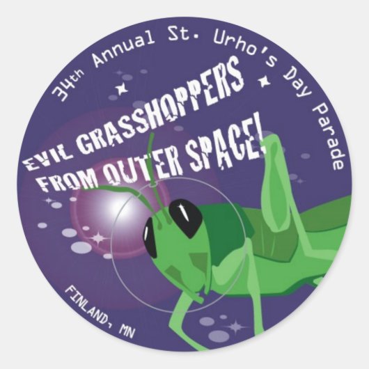 Sticker Rond Saint Urho 2009 (Devant)