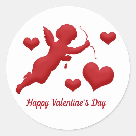 Sticker Rond Saint-Valentin (Devant)