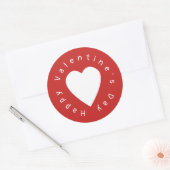 Sticker Rond Saint Valentin (Enveloppe)