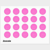 Sticker Rond Saint-Valentin (Feuille)