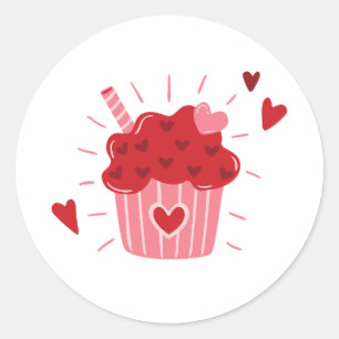 Sticker Rond Saint Valentin