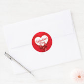 Sticker Rond Saint Valentin (Enveloppe)