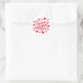 Sticker Rond Saint Valentin (Sac)