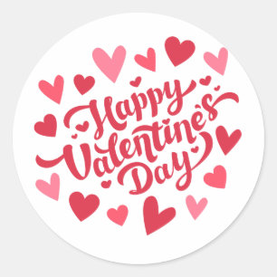 Sticker Rond Saint Valentin