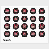 Sticker Rond Saint Valentin 100 Jours D'École Istant Principal (Feuille)