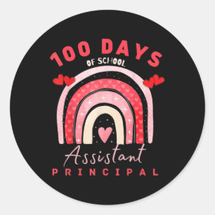 Sticker Rond Saint Valentin 100 Jours D'École Istant Principal