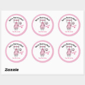 Sticker Rond Saint Valentin Chat Vous êtes un enseignant parfai (Feuille)