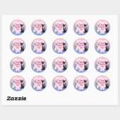 Sticker Rond Saint Valentin Chats Enveloppe ronde Phoques (Feuille)