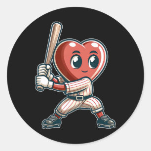 Sticker Rond Saint Valentin Coeur Vendre Équipe Joueur Tter Hit