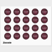 Sticker Rond Saint Valentin Coeurs Anniversaire Fête (Feuille)