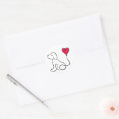 Sticker Rond Saint-Valentin Fête de la Saint-Valentin (Enveloppe)