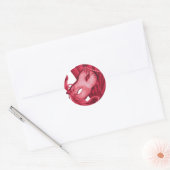 Sticker Rond Saint-Valentin-Masque (Enveloppe)