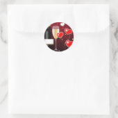 Sticker Rond Saint Valentin ou occasion spéciale (Sac)