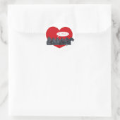 Sticker Rond Saint-Valentin pour Terriers Écossais (Sac)