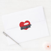 Sticker Rond Saint-Valentin pour Terriers Écossais (Enveloppe)